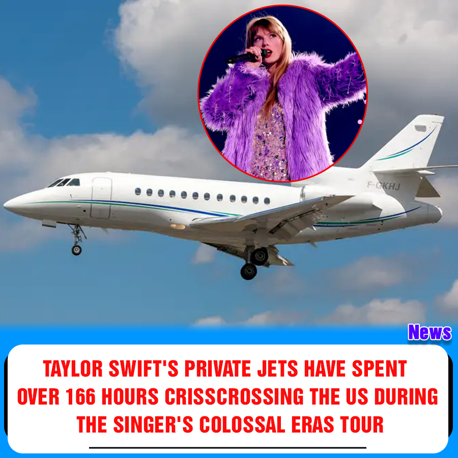 Taylor Swifts Private Jets Have Spent Over 166 Hours Crisscrossing The